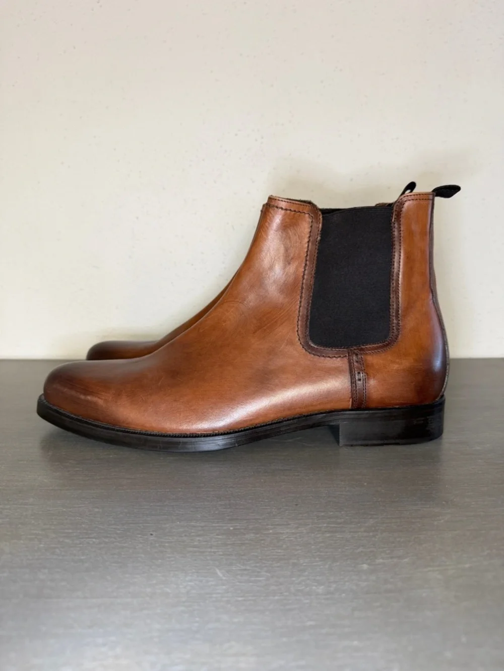 Bruno Magli Ponzi Mens Size 13 M Italian Calfskin Leather Chelsea Boots - New